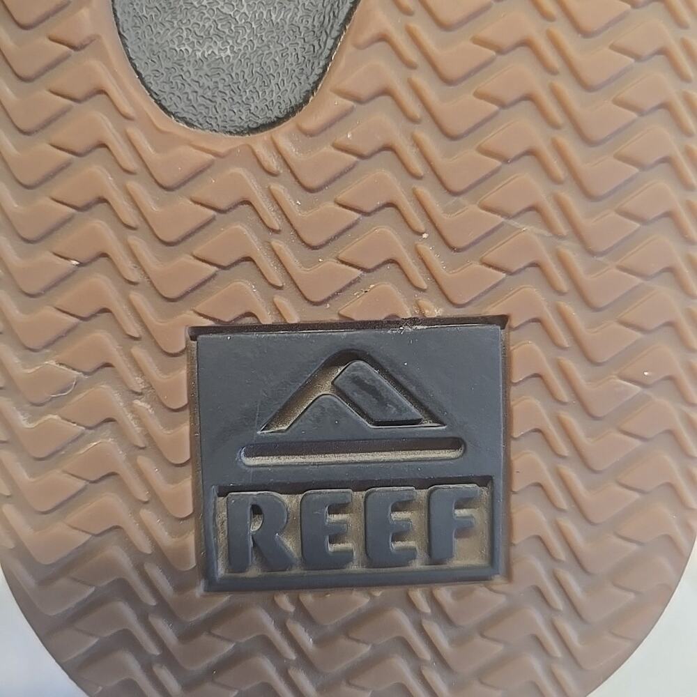 Reef Fanning Baja Men’s Size 9 Black Sandals Bottle Opener Airbag Hiking Strappy - Picture 6 of 10